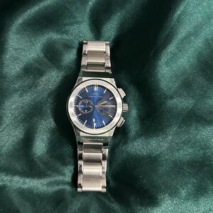 Porsamo Bleu Silver and Blue Men's Watch